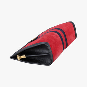 Secondhand Gucci Ophidia Red×Black Suede×leather 503877 shoulderbag | stylenewstar