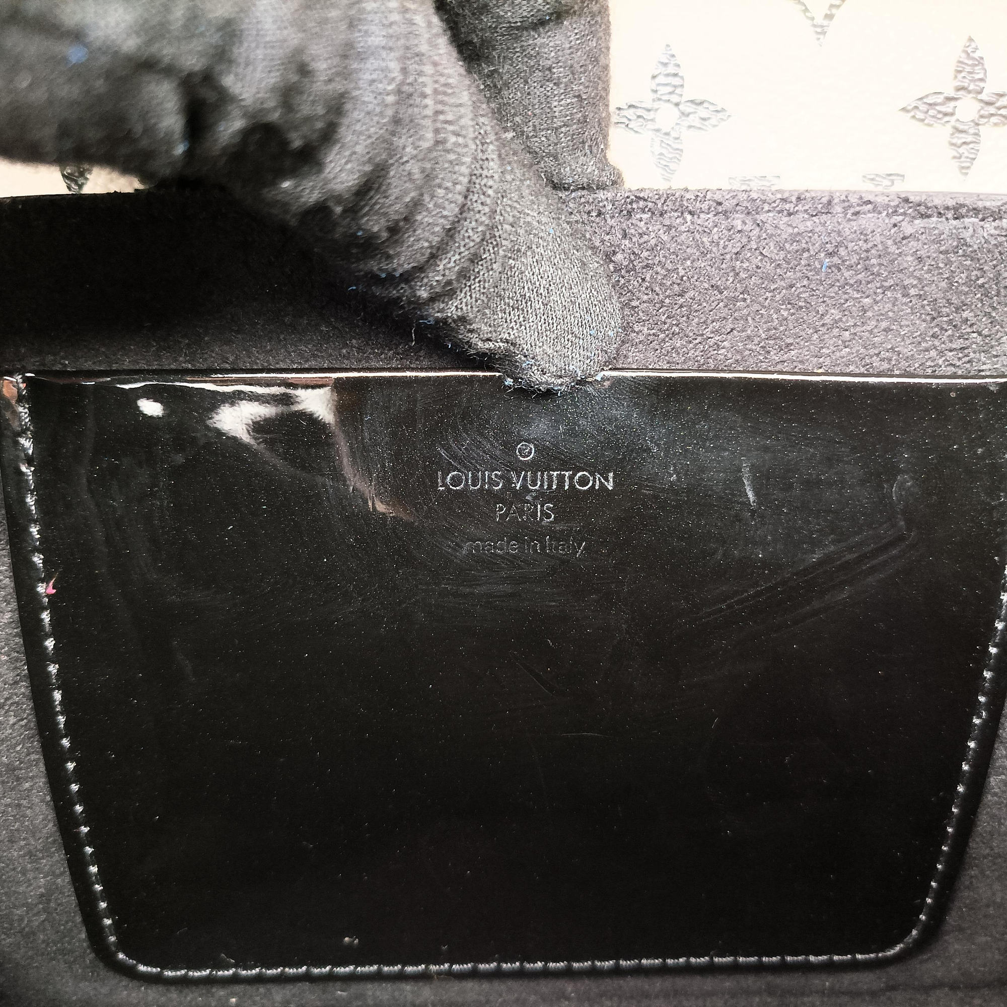 Vintage Louis Vuitton Wynwood PM Noir × White Monogram Canvas×Vernis×Epi M90445 shoulderbag | stylenewstar