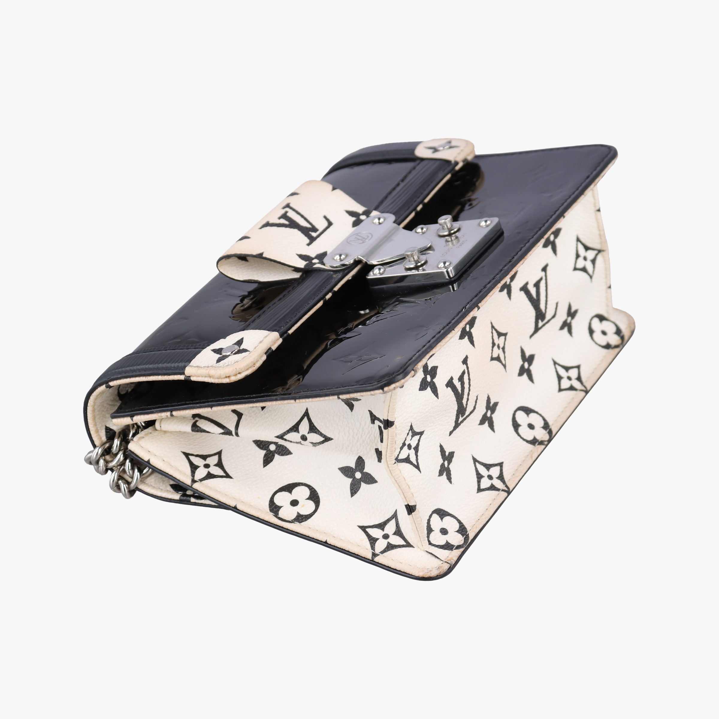 Vintage Louis Vuitton Wynwood PM Noir × White Monogram Canvas×Vernis×Epi M90445 shoulderbag | stylenewstar
