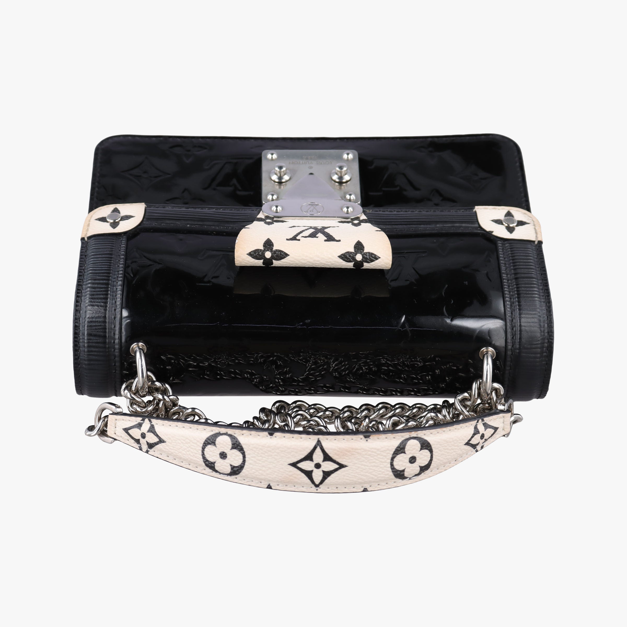 Vintage Louis Vuitton Wynwood PM Noir × White Monogram Canvas×Vernis×Epi M90445 shoulderbag | stylenewstar