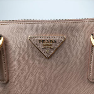 Pre-owned Prada Galleria Pink SAFFIANO Leather BN2274 handbag | stylenewstar