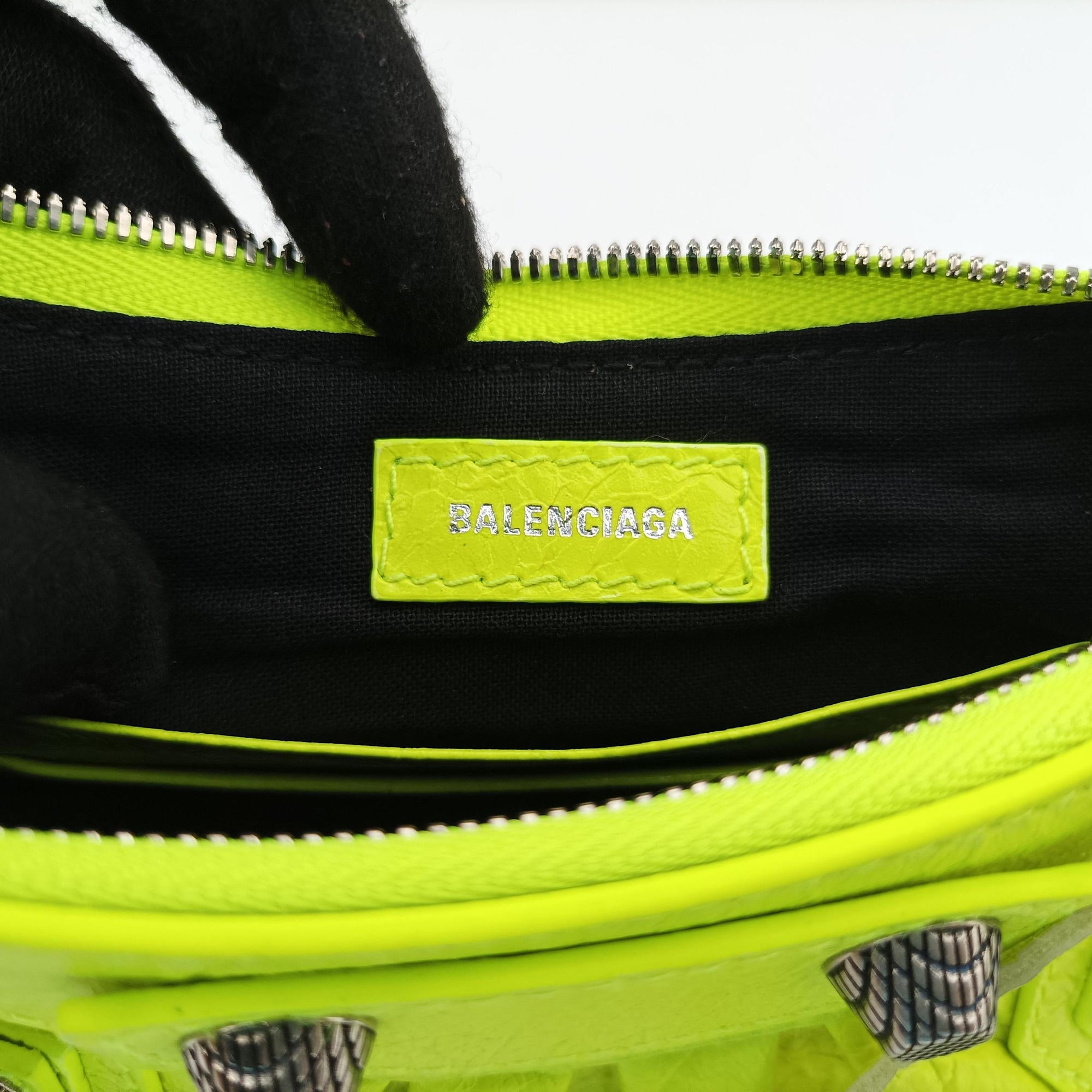 Vintage Balenciaga Le Cagole YellowGreen lambskin  shoulderbag | stylenewstar