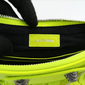 Vintage Balenciaga Le Cagole YellowGreen lambskin  shoulderbag | stylenewstar