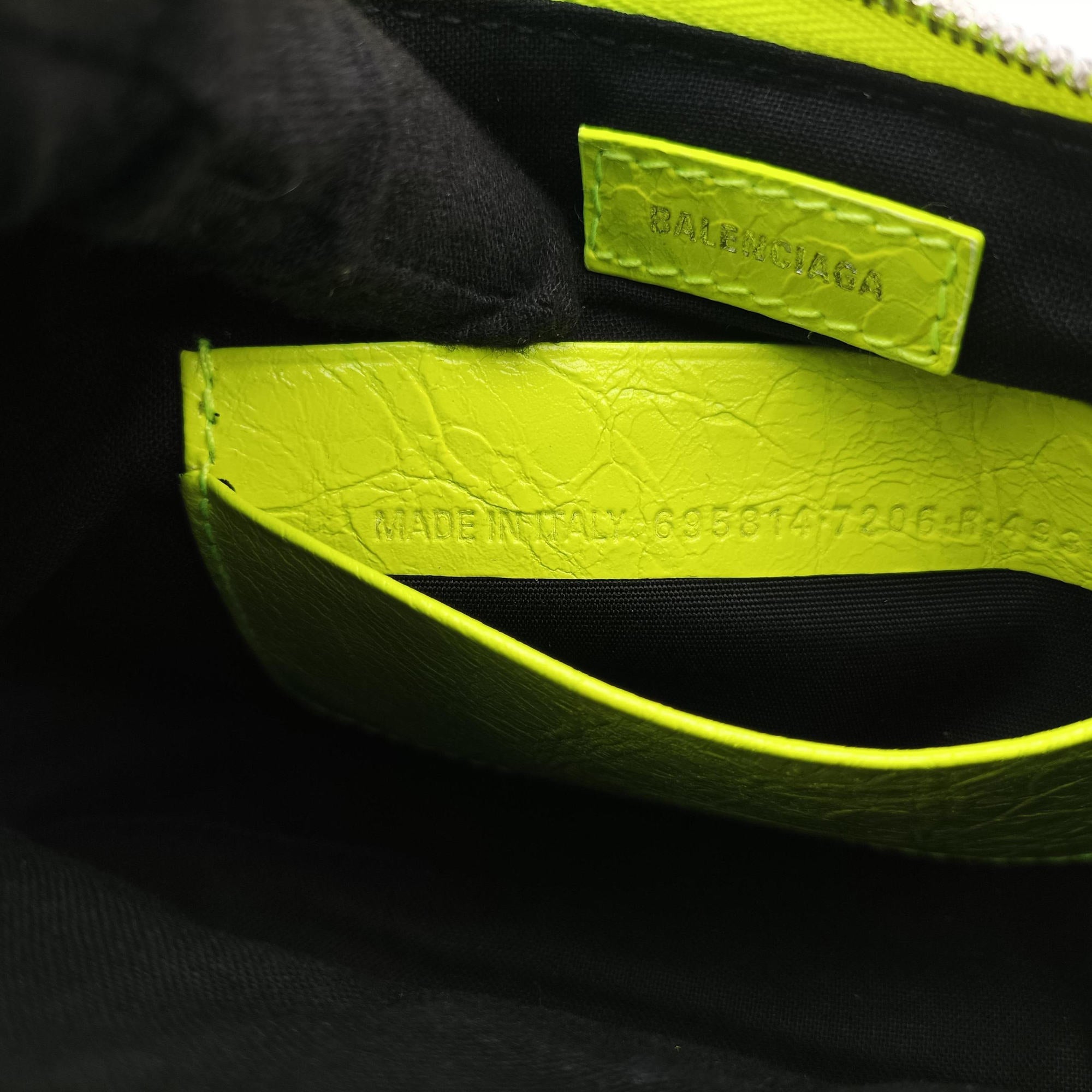 Vintage Balenciaga Le Cagole YellowGreen lambskin  shoulderbag | stylenewstar
