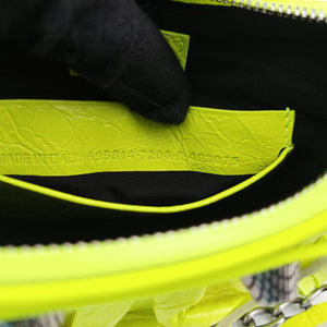 Vintage Balenciaga Le Cagole YellowGreen lambskin  shoulderbag | stylenewstar