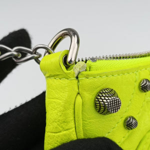 Vintage Balenciaga Le Cagole YellowGreen lambskin  shoulderbag | stylenewstar