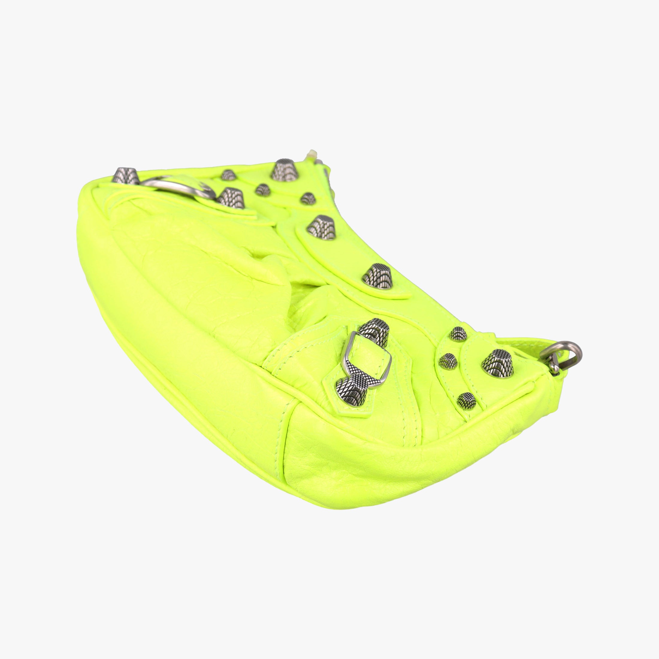 Vintage Balenciaga Le Cagole YellowGreen lambskin  shoulderbag | stylenewstar