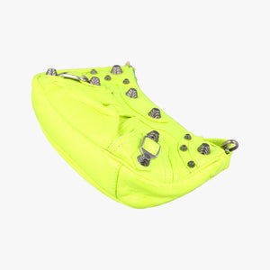 Vintage Balenciaga Le Cagole YellowGreen lambskin  shoulderbag | stylenewstar
