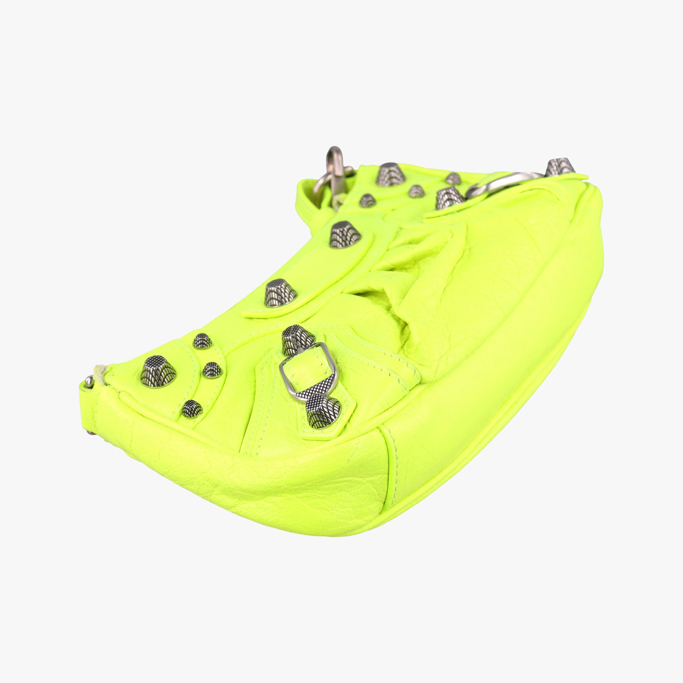 Vintage Balenciaga Le Cagole YellowGreen lambskin  shoulderbag | stylenewstar