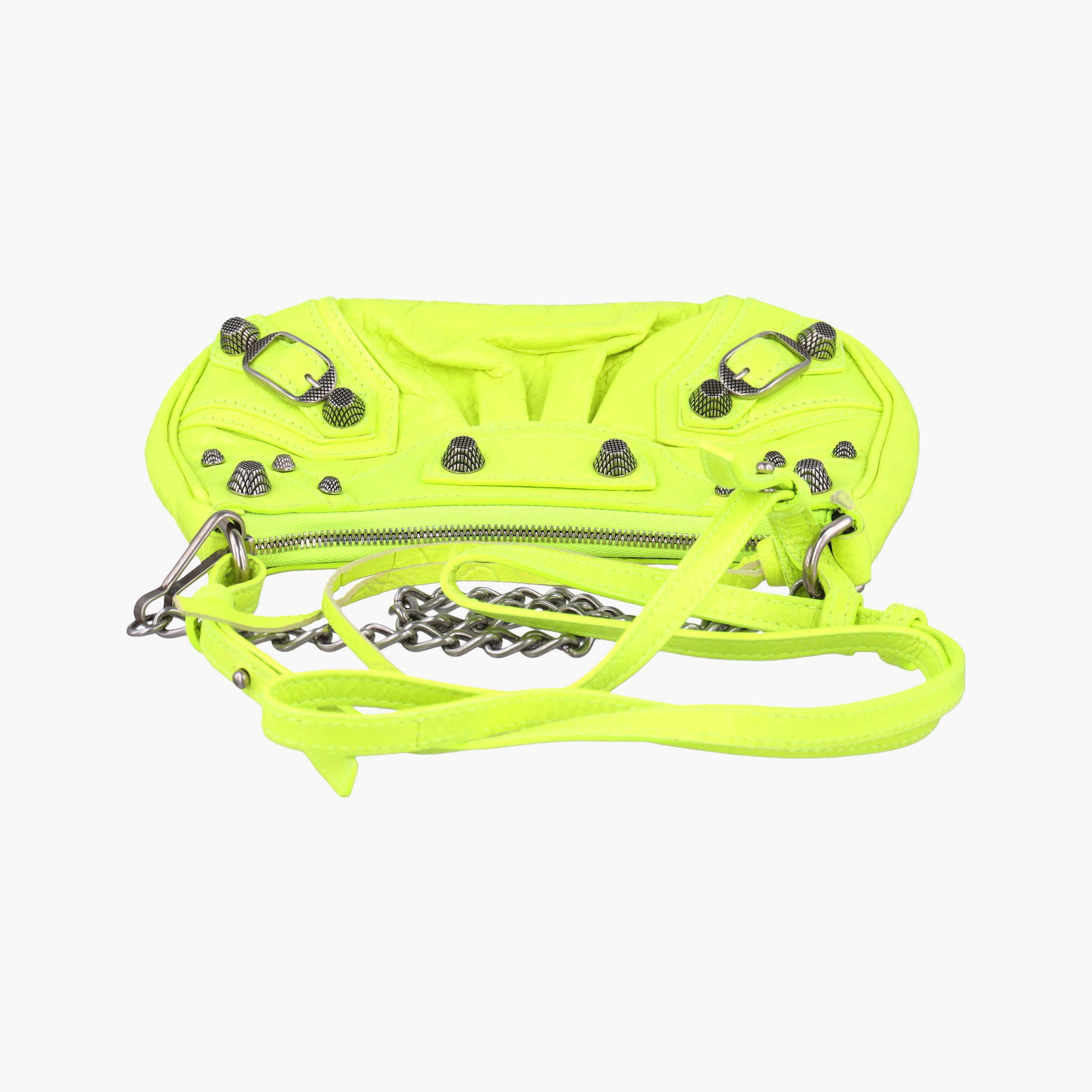 Vintage Balenciaga Le Cagole YellowGreen lambskin  shoulderbag | stylenewstar