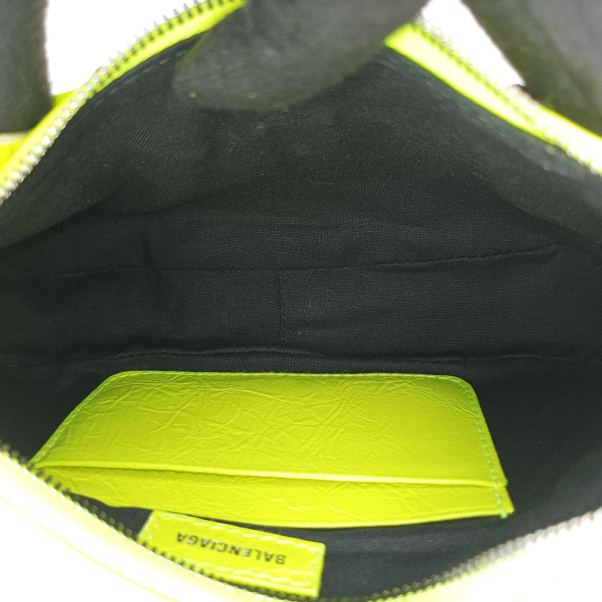 Vintage Balenciaga Le Cagole YellowGreen lambskin  shoulderbag | stylenewstar