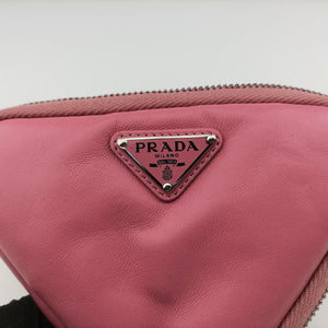 Vintage Prada Triangle mini Pink Leather 1NR015 shoulderbag | stylenewstar