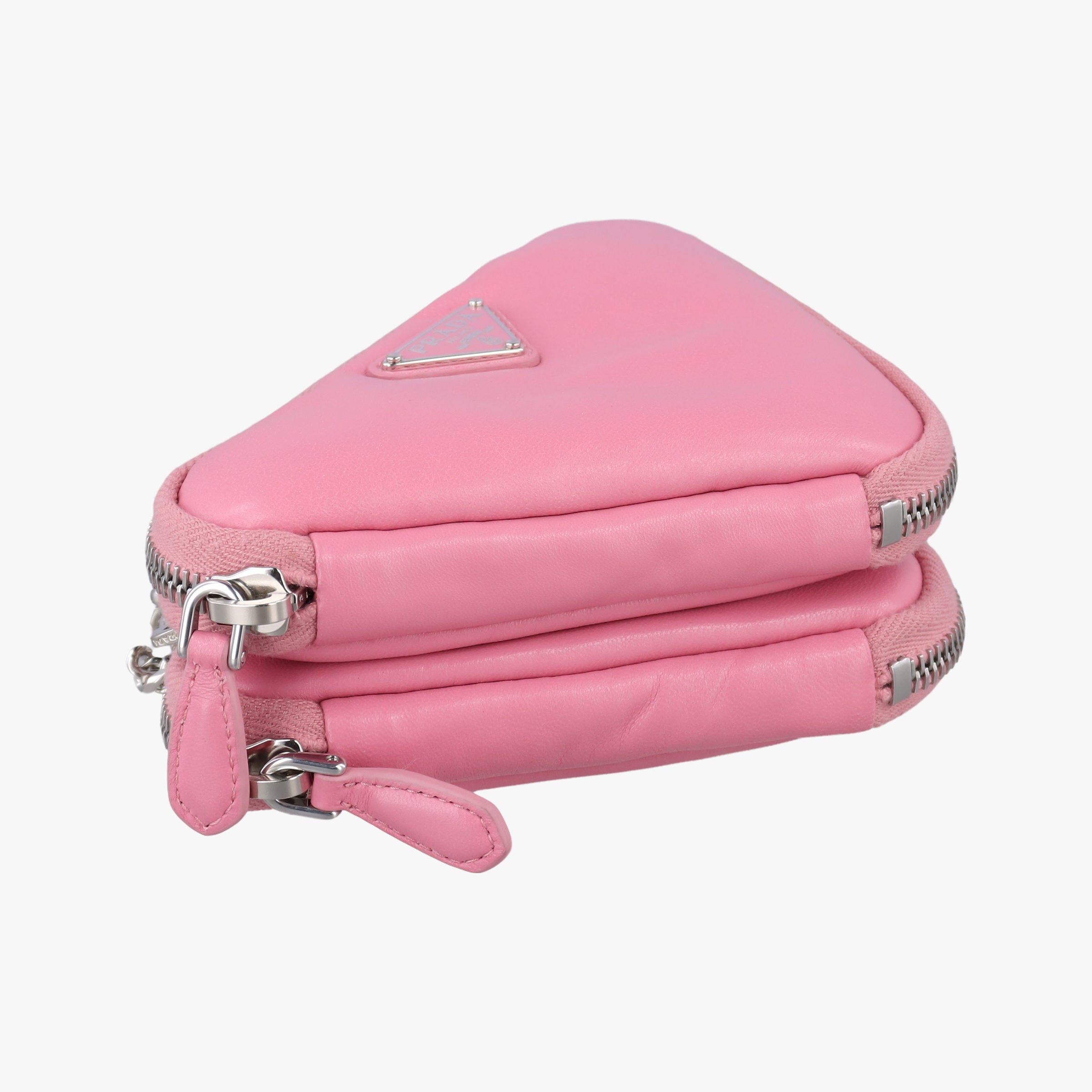 Vintage Prada Triangle mini Pink Leather 1NR015 shoulderbag | stylenewstar