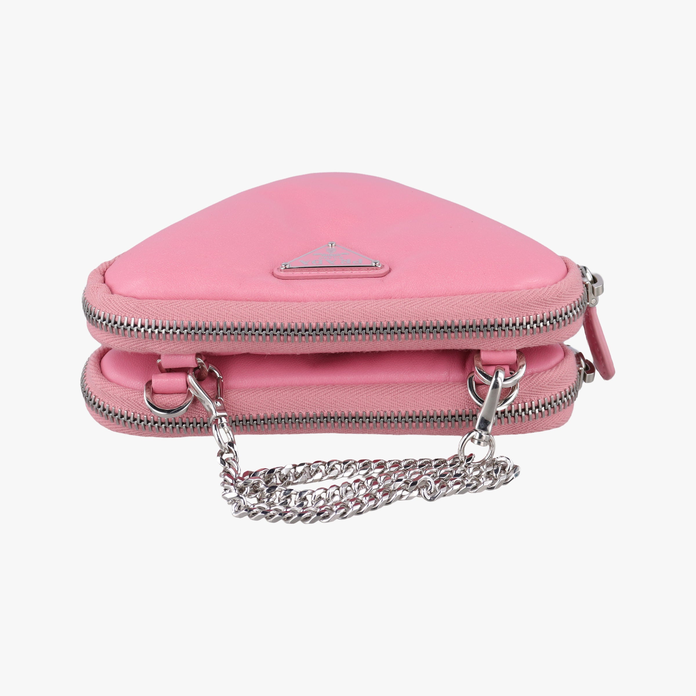 Vintage Prada Triangle mini Pink Leather 1NR015 shoulderbag | stylenewstar