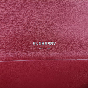 Pre-owned Burberry TB logo Red Leather  shoulderbag | stylenewstar
