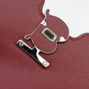 Pre-owned Burberry TB logo Red Leather  shoulderbag | stylenewstar