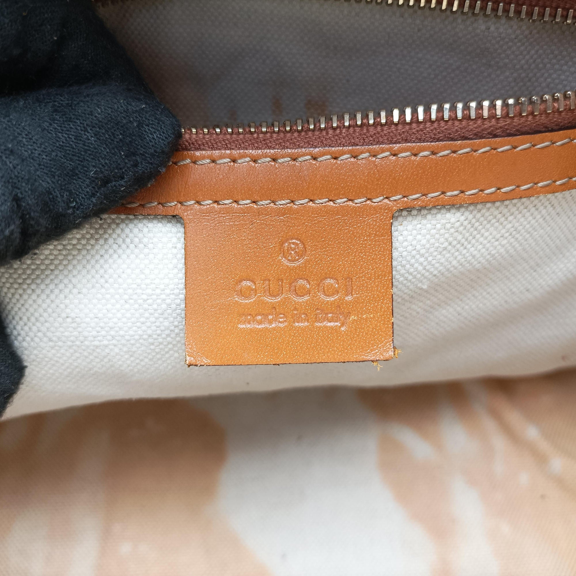 Vintage Gucci Sherry Line Multicolour canvas×leather 247205 handbag | stylenewstar