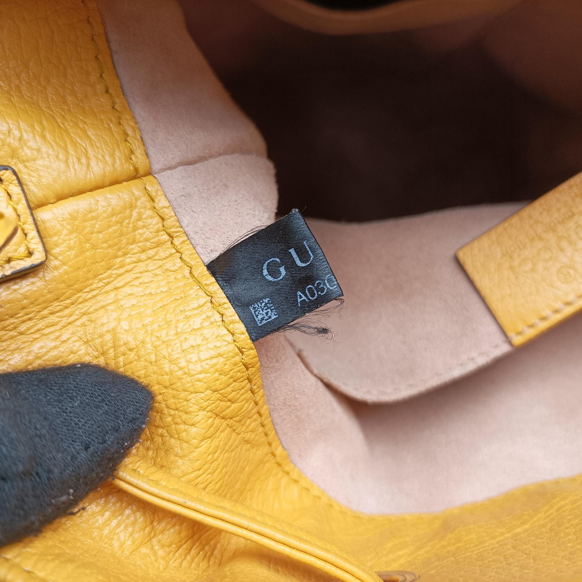 Pre-owned Gucci Ophidia Yellow × Beige × Multicolor PVC coated canvas×Leather 550621 shoulderbag | stylenewstar