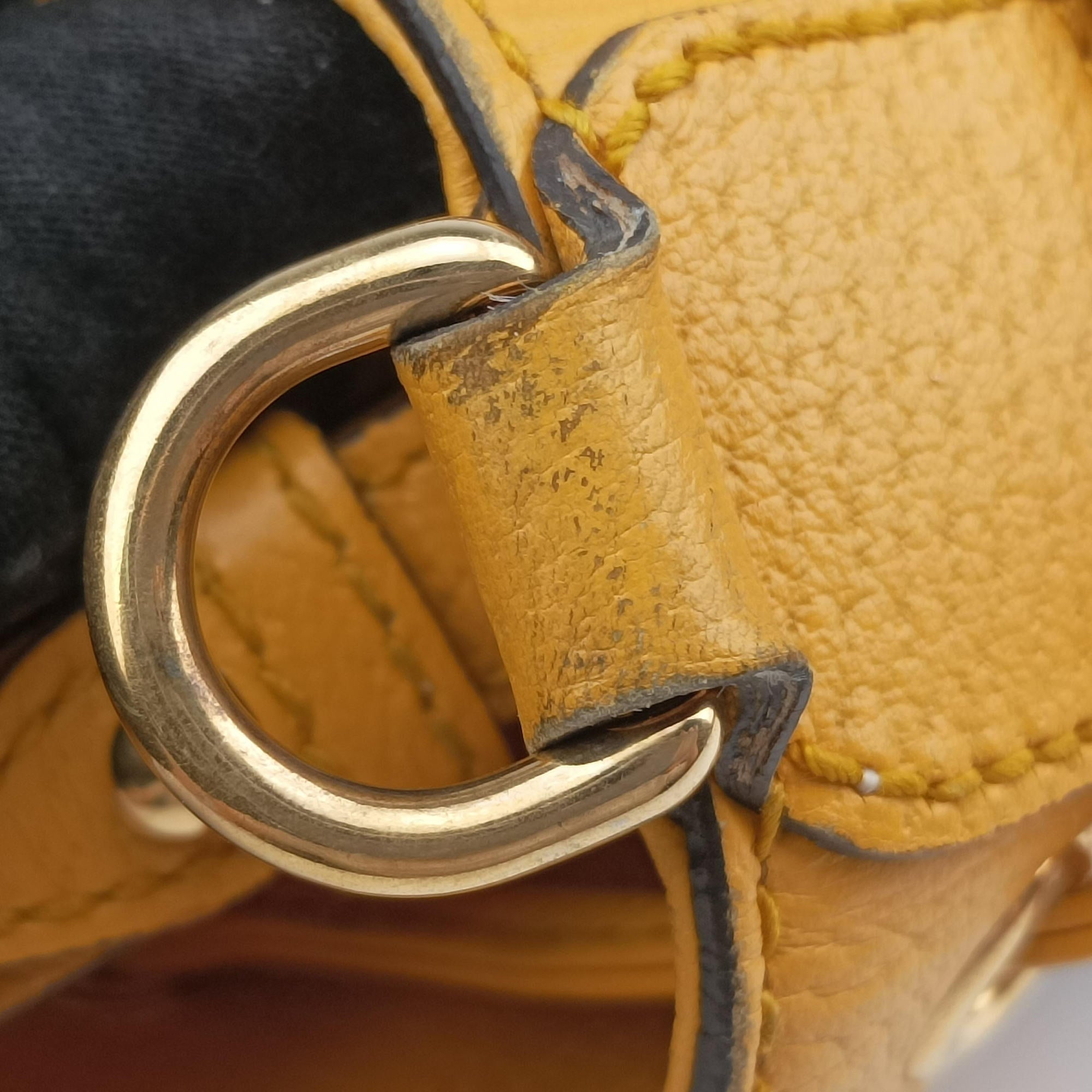 Pre-owned Gucci Ophidia Yellow × Beige × Multicolor PVC coated canvas×Leather 550621 shoulderbag | stylenewstar