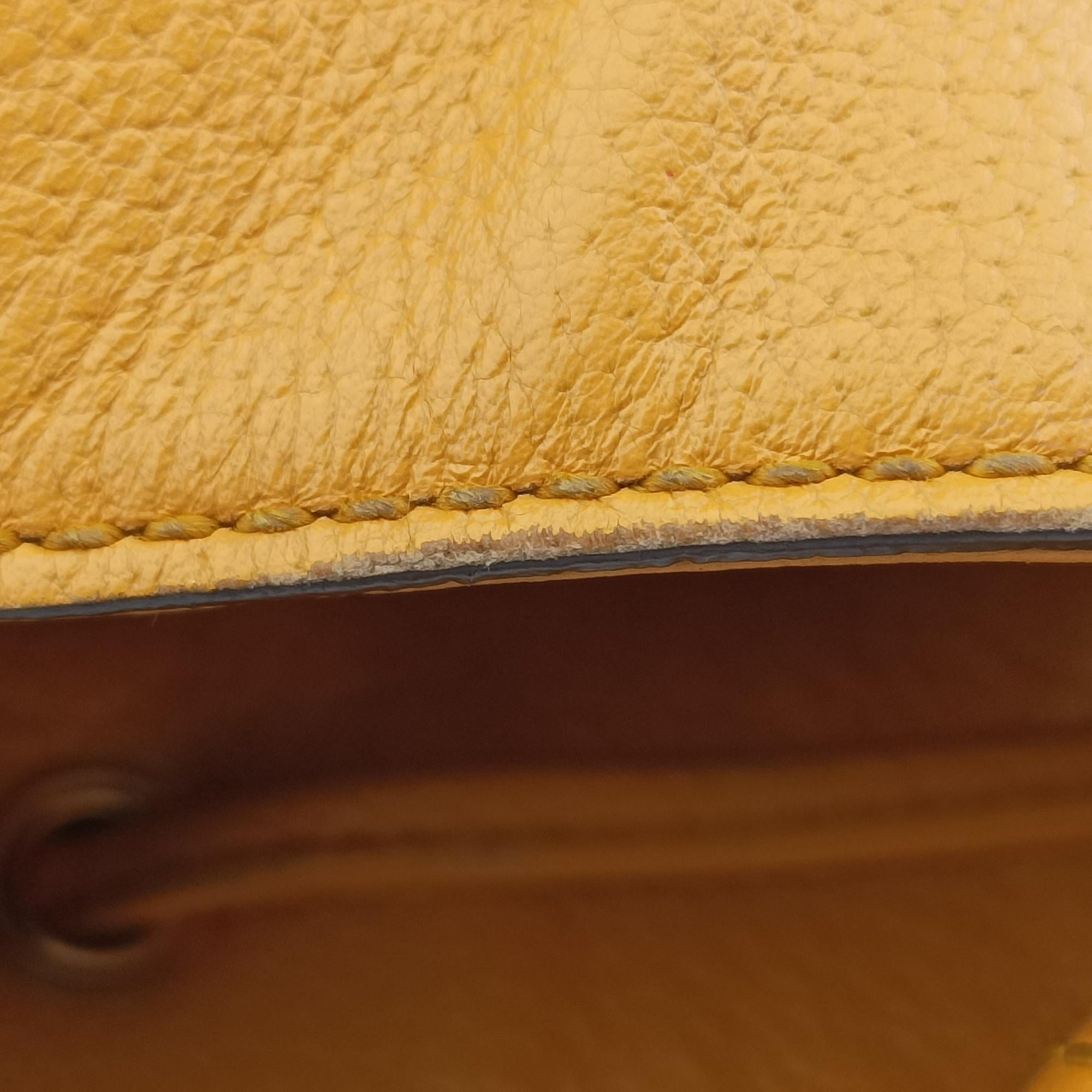 Pre-owned Gucci Ophidia Yellow × Beige × Multicolor PVC coated canvas×Leather 550621 shoulderbag | stylenewstar