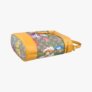 Pre-owned Gucci Ophidia Yellow × Beige × Multicolor PVC coated canvas×Leather 550621 shoulderbag | stylenewstar