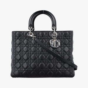 Secondhand Christian Dior Lady Dior Black lambskin  shoulderbag | stylenewstar