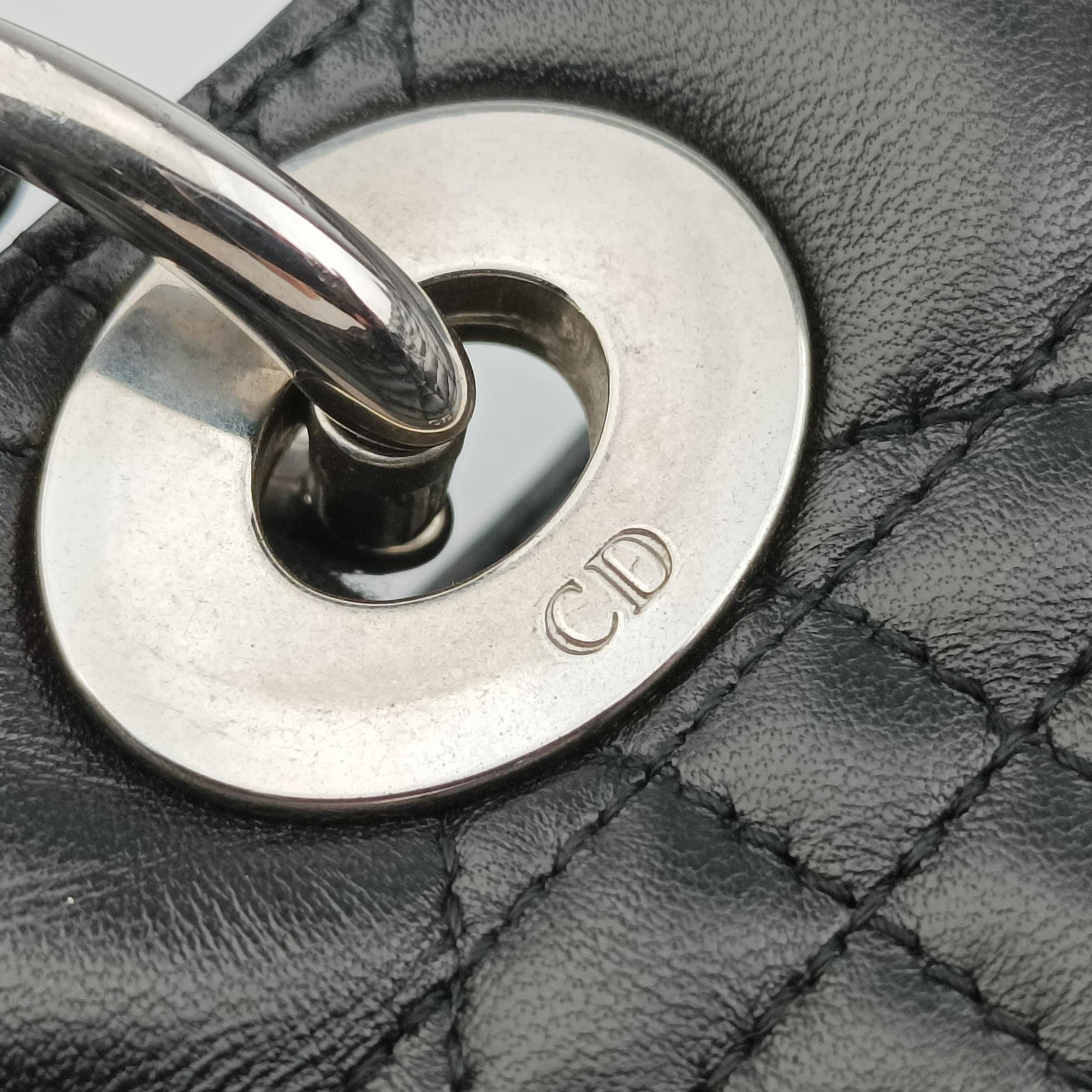 Secondhand Christian Dior Lady Dior Black lambskin  shoulderbag | stylenewstar