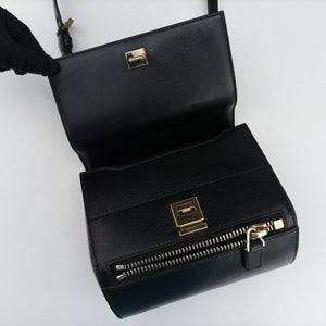 Pre-owned Givenchy Pandora Black Leather  shoulderbag | stylenewstar