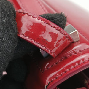 Pre-owned Givenchy Pandora Box Red Patent Leather  shoulderbag | stylenewstar