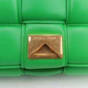 Pre-owned Bottega Veneta Padded Cassette Green lambskin  shoulderbag | stylenewstar