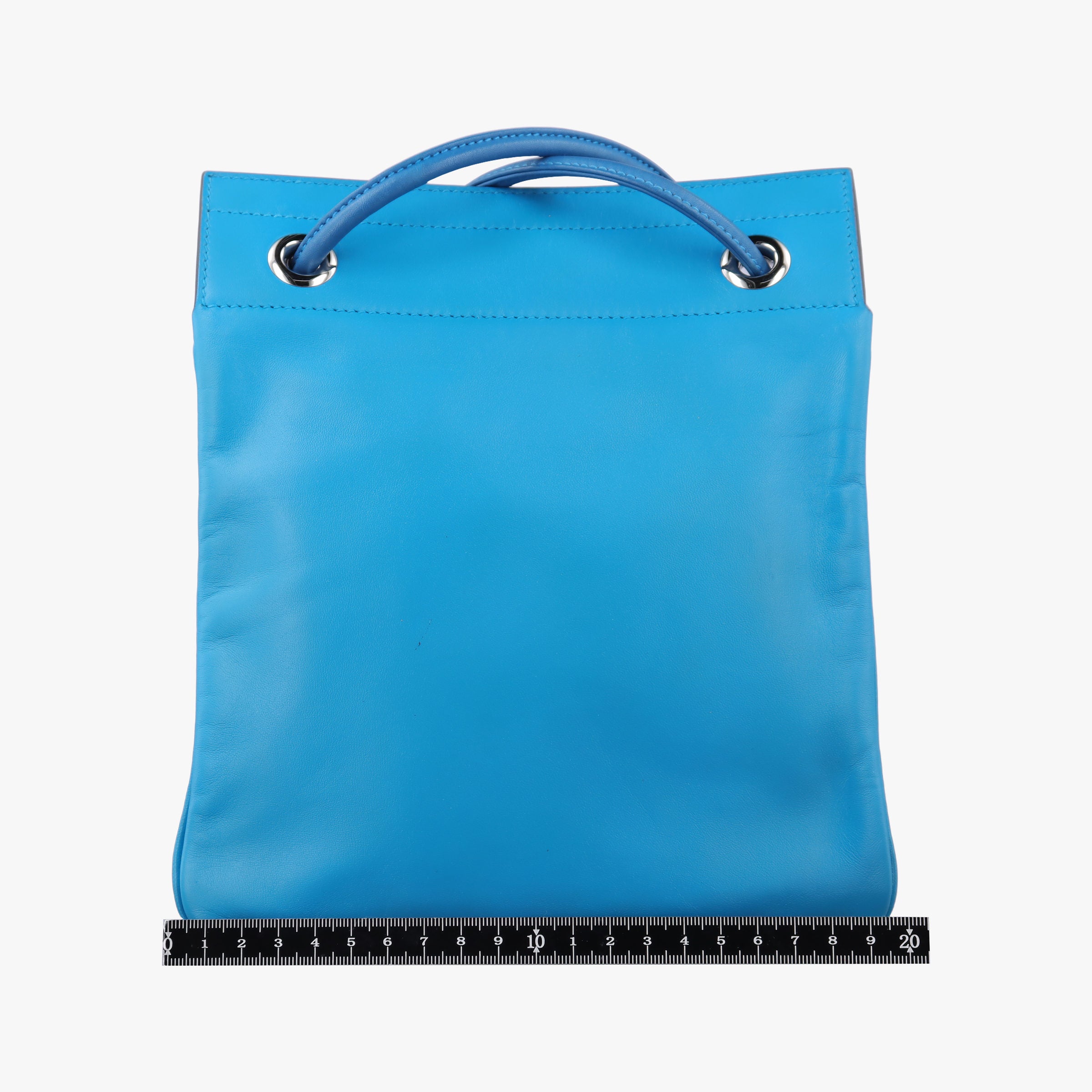 Pre-owned Hermes Sac Aline mini Blue lambskin  shoulderbag | stylenewstar
