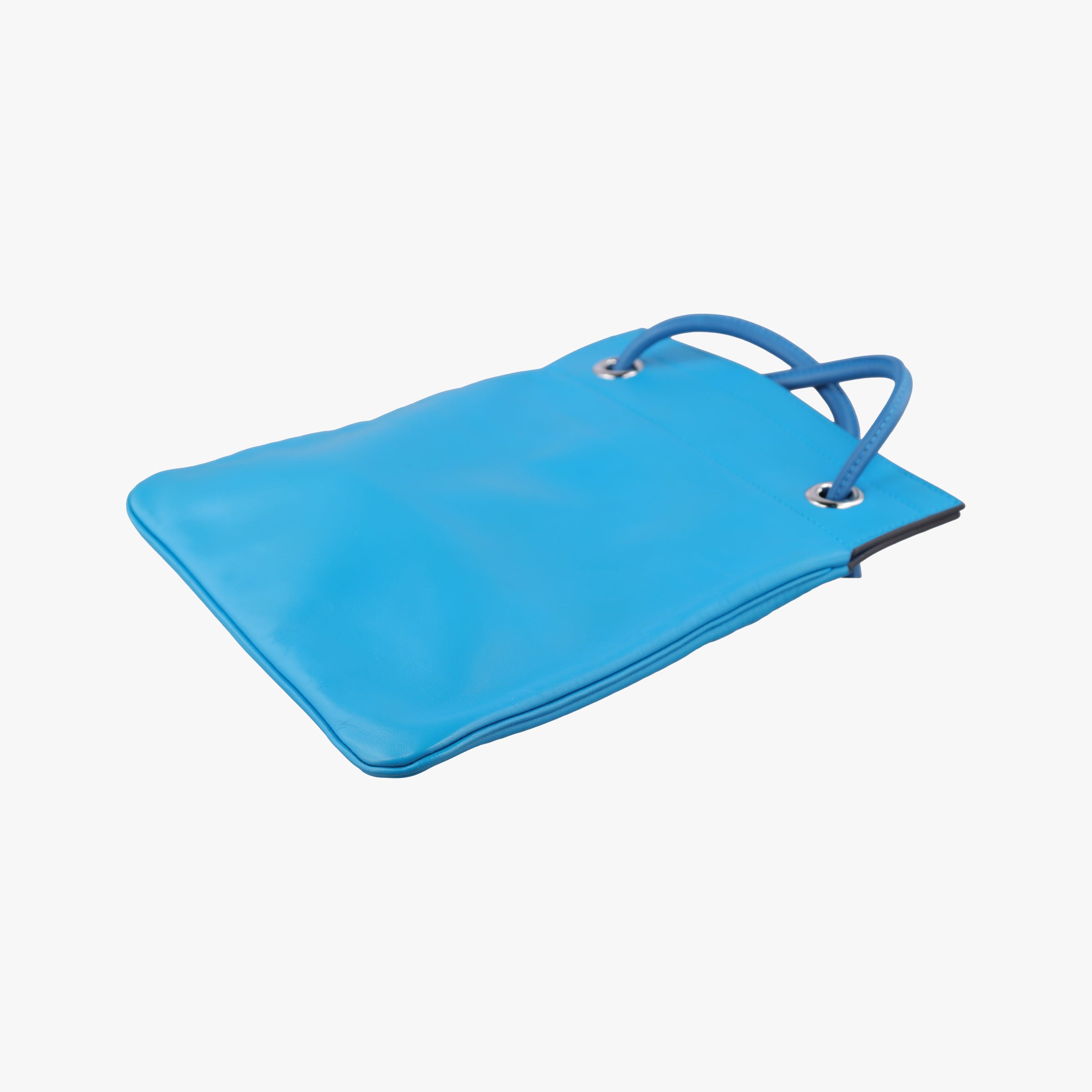 Pre-owned Hermes Sac Aline mini Blue lambskin  shoulderbag | stylenewstar