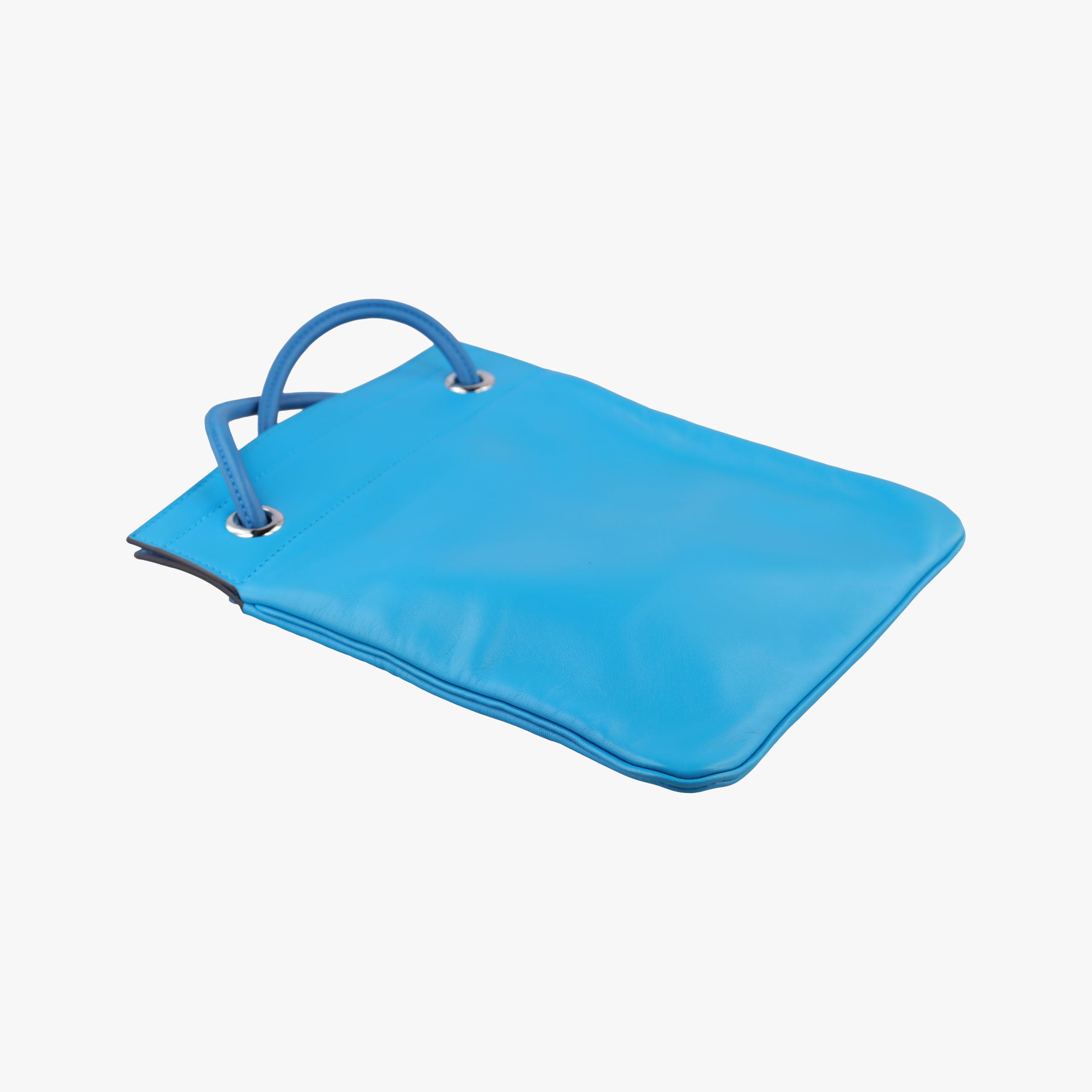 Pre-owned Hermes Sac Aline mini Blue lambskin  shoulderbag | stylenewstar