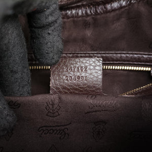 Pre-owned Gucci Horsebit Hobo Brown leather 247602 shoulderbag | stylenewstar