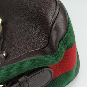 Pre-owned Gucci Horsebit Hobo Brown leather 247602 shoulderbag | stylenewstar