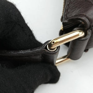Pre-owned Gucci Horsebit Hobo Brown leather 247602 shoulderbag | stylenewstar