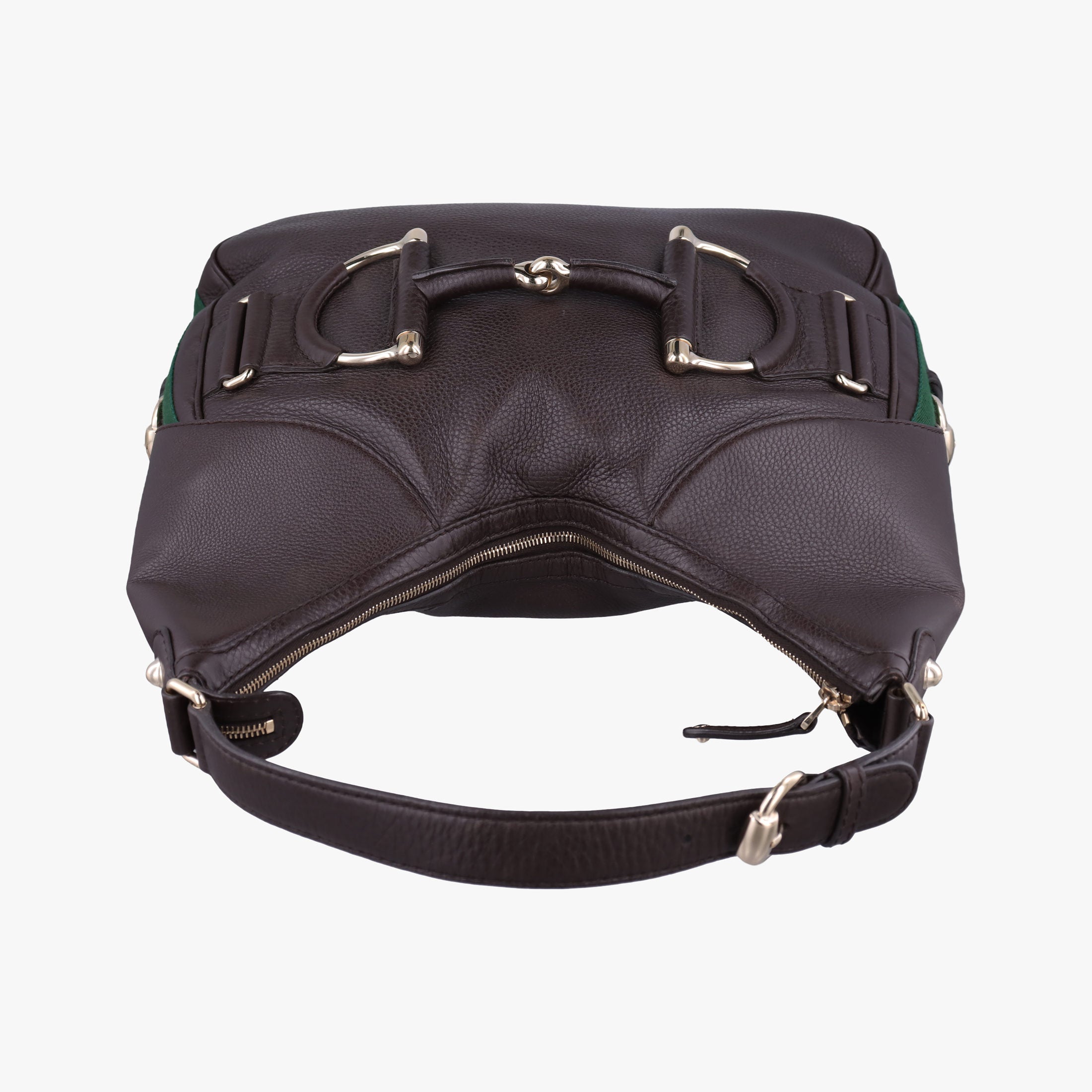 Pre-owned Gucci Horsebit Hobo Brown leather 247602 shoulderbag | stylenewstar