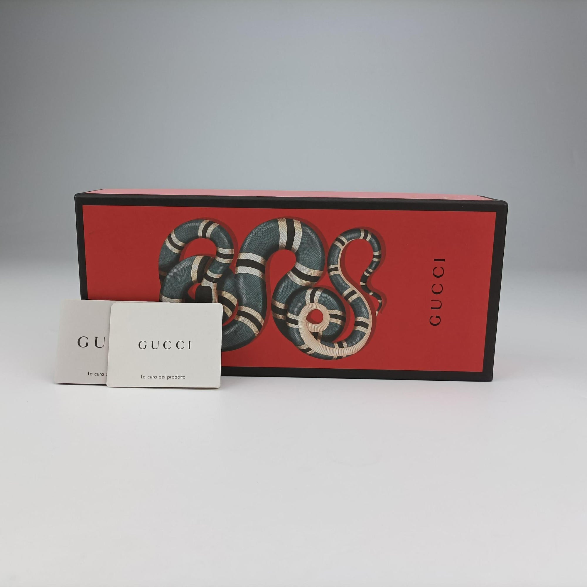 Pre-owned Gucci Animalier Mini Frame Bag Black Leather 488428 shoulderbag | stylenewstar