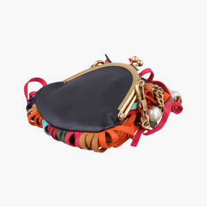 Pre-owned Gucci Animalier Mini Frame Bag Black Leather 488428 shoulderbag | stylenewstar