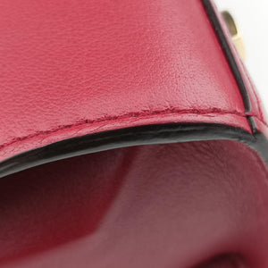 Pre-owned Delvaux Tampete Burgundy Leather  shoulderbag | stylenewstar
