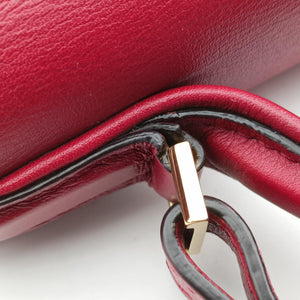 Pre-owned Delvaux Tampete Burgundy Leather  shoulderbag | stylenewstar