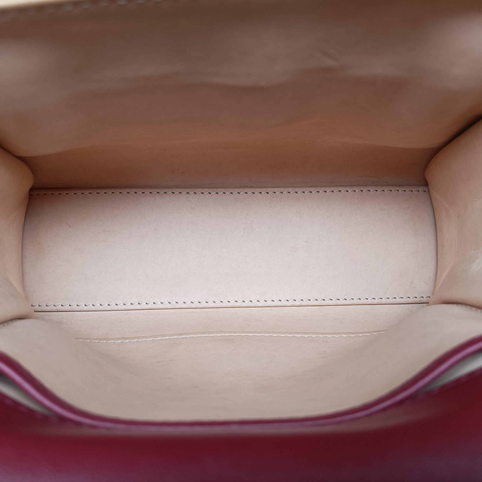 Pre-owned Delvaux Tampete Burgundy Leather  shoulderbag | stylenewstar