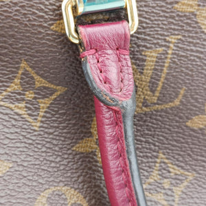 Vintage Louis Vuitton PALLAS brown×CERISE Monogram Canvas×calf leather M41175 shoulderbag | stylenewstar