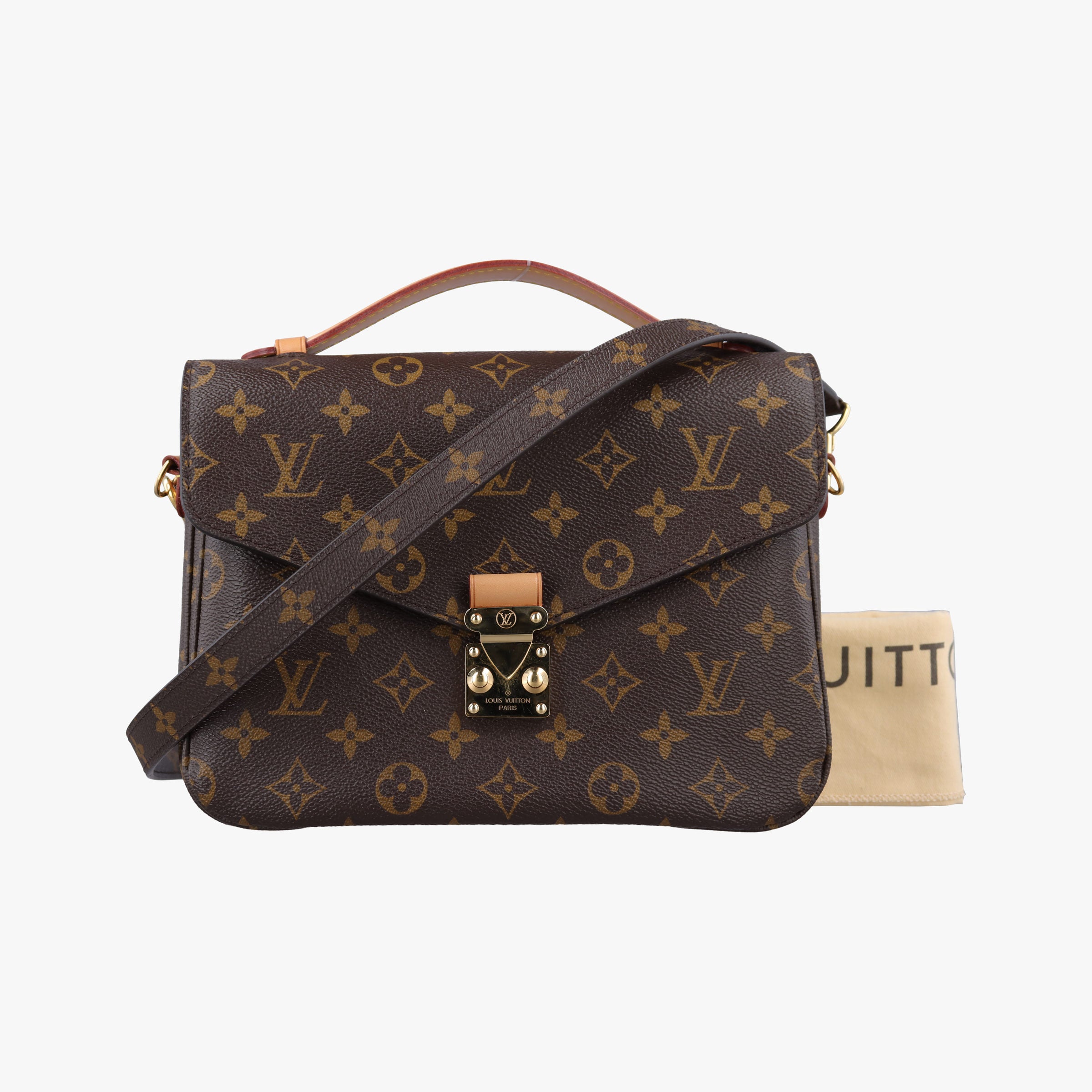 Pre-owned Louis Vuitton Pochette Metis MM Brown Monogram Canvas M44875 shoulderbag | stylenewstar
