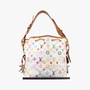 Secondhand Louis Vuitton Petit NOe white Monogram Multicolor M42229 shoulderbag | stylenewstar