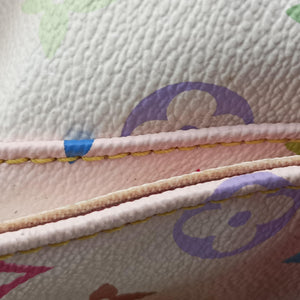 Secondhand Louis Vuitton Petit NOe white Monogram Multicolor M42229 shoulderbag | stylenewstar