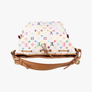 Secondhand Louis Vuitton Petit NOe white Monogram Multicolor M42229 shoulderbag | stylenewstar