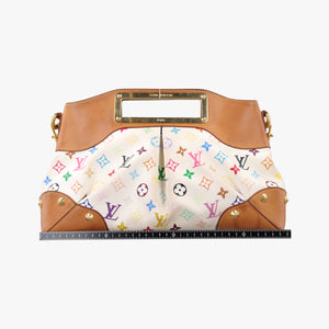 Pre-owned Louis Vuitton JUDY MM white Monogram Multicolor M40255 shoulderbag | stylenewstar