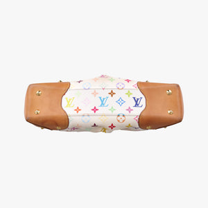 Pre-owned Louis Vuitton JUDY MM white Monogram Multicolor M40255 shoulderbag | stylenewstar