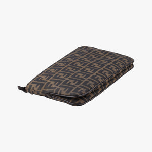 Pre-owned Fendi Zucca Baguette Brown canvas×leather 26796 shoulderbag | stylenewstar